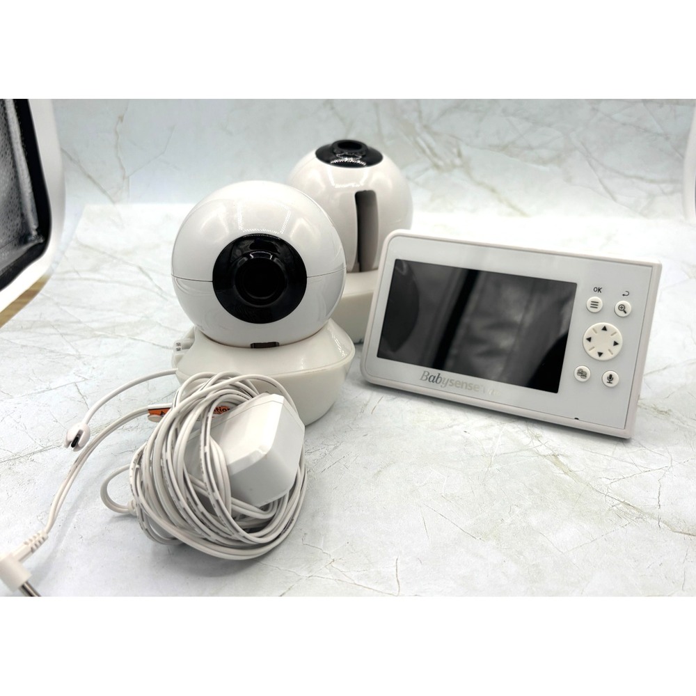 Babysense V43 Video Baby‎ Monitor with 2 Cameras Non Wifi Split Screen & Night